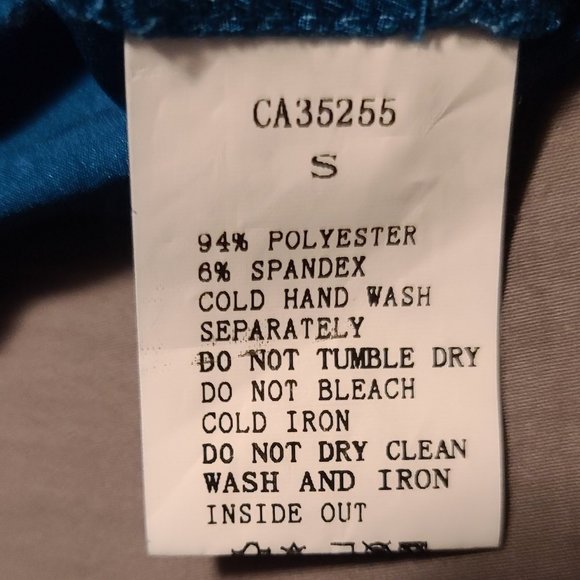 Dark Teal Multi Way Wrap Dress Size Small - Picture 6 of 9